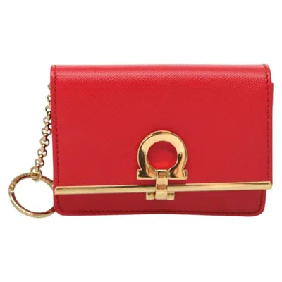 Pre-owned Ferragamo Gancini Leather Wallet ()