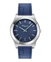 Ferragamo Gancini Leather Watch In Multi