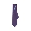 Ferragamo Gancini Link-print Tie In Multi