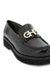 Ferragamo Buckle-detail Leather Loafers