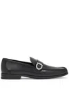 Ferragamo Mocassini Caspian In Pelle Nera Uomo In Black