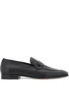Ferragamo Round Toe Business Casual Shoes In Black