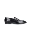 Ferragamo Gancini Loafers In Black  
