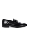 Ferragamo Gancini Loafers In Black