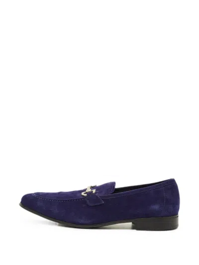 Pre-owned Ferragamo Gancini Loafers In Blue