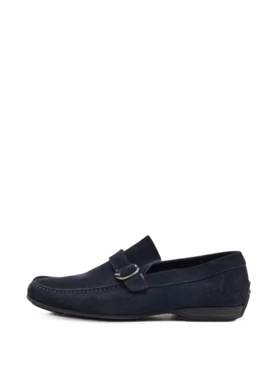 Pre-owned Ferragamo Gancini Loafers In Blue