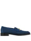 Ferragamo Gancini Loafers In Blue