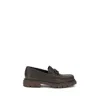 Ferragamo Men Gancini Loafers In Brown