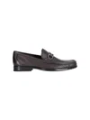 Ferragamo Gancini Ornament Moccasin In Brown