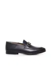 FERRAGAMO GANCINI LOAFERS IN CALFSKIN