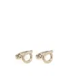 Ferragamo Gancini Logo Cufflinks In Nude