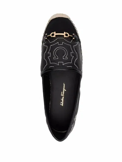 Ferragamo Gancini Logo-embroidered Espadrilles