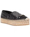 Ferragamo Gancini Logo-embroidered Espadrilles In Black