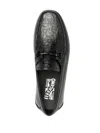 Ferragamo Gancini-logo Loafers In Black