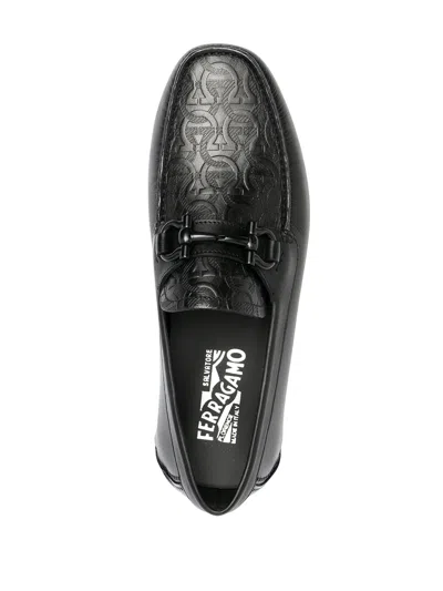 FERRAGAMO FERRAGAMO GANCINI-LOGO LOAFERS