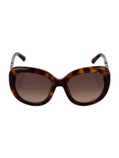 Pre-owned Ferragamo Gancini Logo Oversize Sunglasses In Multi