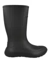 Ferragamo Gancini Logo Rain Boots In Black