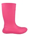 Ferragamo Rainboot Gancini Logo Ankle Boots In Pink