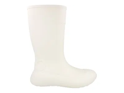 Pre-owned Ferragamo Gancini Logo Rain Boots (women's) Sneakers In White