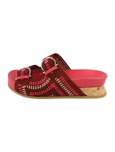 Pre-owned Ferragamo Gancini Logo Sandals W/ Tags In Pink