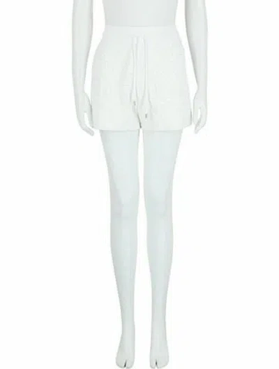 Pre-owned Ferragamo Gancini Logo Shorts W/ Tags In White