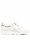 Ferragamo Gancini Low-top Sneakers In 白色