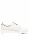 Ferragamo Gancini Low-top Sneakers In White