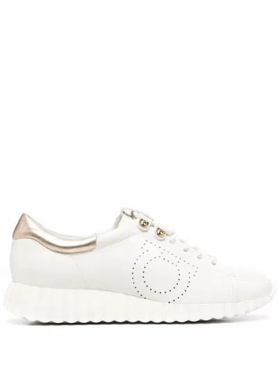 FERRAGAMO FERRAGAMO GANCINI LOW-TOP SNEAKERS