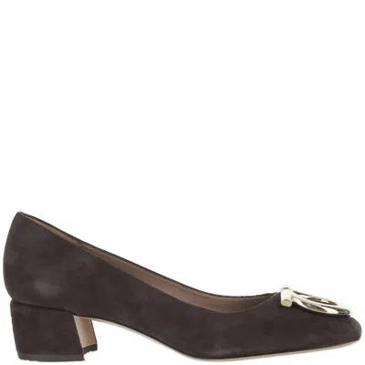 Ferragamo Gancini Maxi Pumps In Black