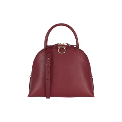 Pre-owned Ferragamo Gancini Medium Top Handle Bag 'red' | Women's Size Onesize
