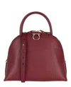 Ferragamo Gancini Medium Top Handle Bag In White