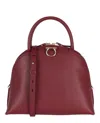 Ferragamo Gancini Medium Top Handle Bag In White