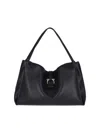 Ferragamo Tote Medium Gancino Shoulder Bags Black