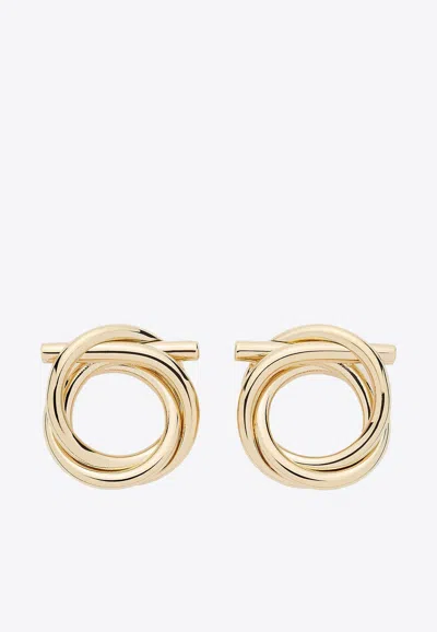 Ferragamo Gancini Earrings In Gold