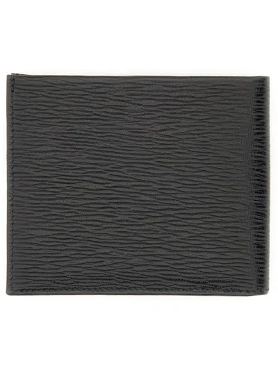Ferragamo Gancini Mini Wallet In Black