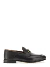 Ferragamo Gancini Logo Buckle Leather Mules