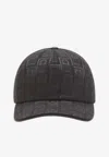 Ferragamo Casquette De Base-ball Avec Gancini Monogram Noir In Black