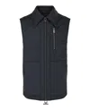 Ferragamo Gancini Monogram Quilted Vest In Black