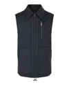 Ferragamo Gancini Monogram Quilted Vest In Black