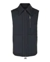 Ferragamo Gancini Monogram Quilted Vest In Black