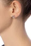 Ferragamo Silver Gancini Stud Earrings In Silver