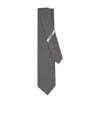 Ferragamo Alassio Silk Tie In Black