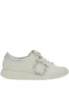 Ferragamo Gancini-motif Sneakers In Multi