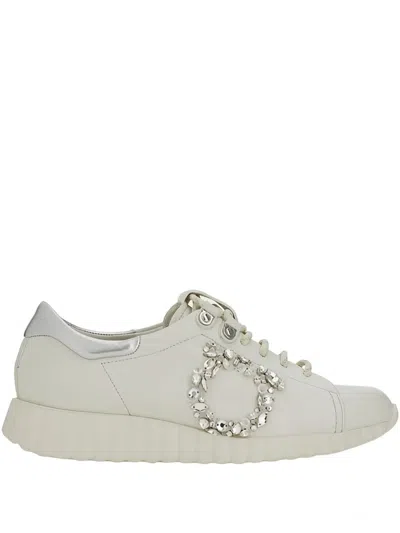 Ferragamo Gancini-motif Sneakers In Multi