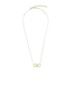 Ferragamo Crystal Embellished Gancini Pendant Necklace
