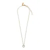 Ferragamo Gancini Crystals Necklace In Gold