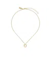 Ferragamo Necklace With Gancini Charm In Brass In Yellow