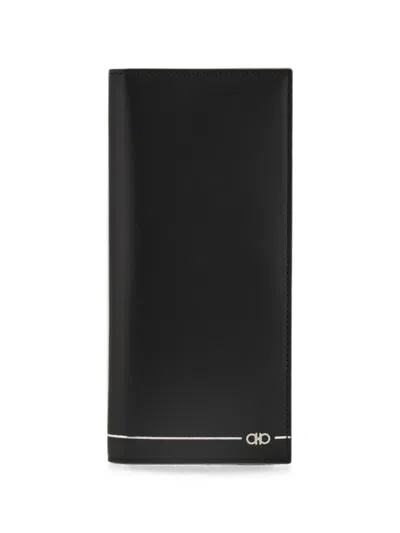Ferragamo Gancini Organizer Wallet In Black