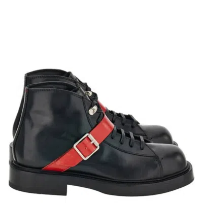 Ferragamo Gancini Ornament Ankle Boots In Black