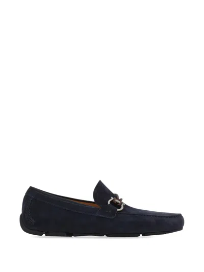 Ferragamo Gancini Ornament Driver In Blue